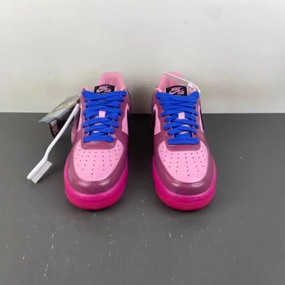 Nike Air Force 1 Low Pink and Blue Sneakers